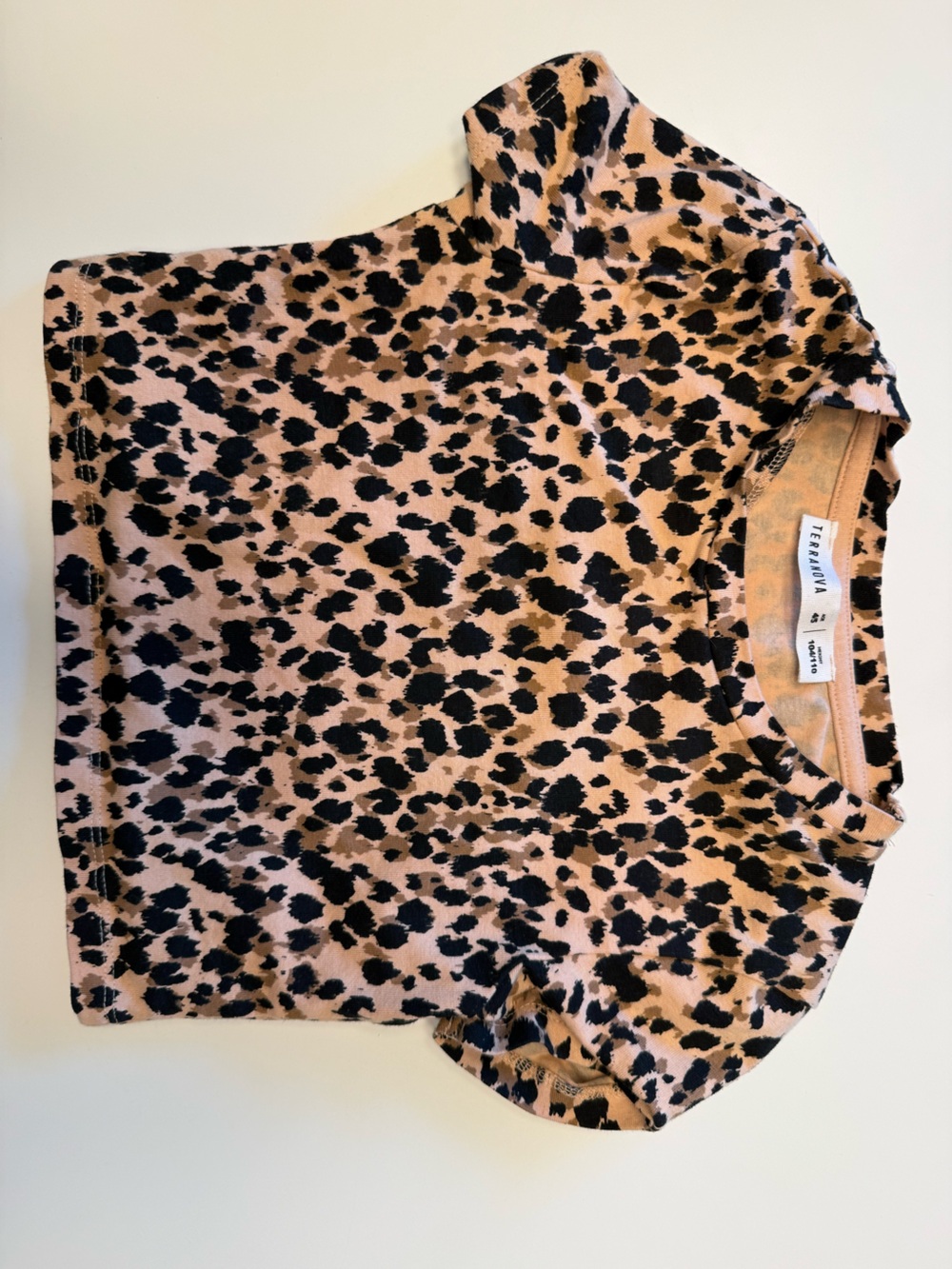 Terranova Kids Short Sleeve Tee - Pink Leopard Print